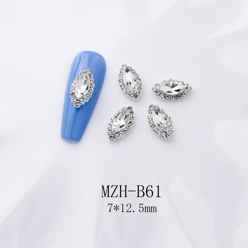 K9 Strass à dos plat ultra brillant en blanc pour décorations d'art à ongles