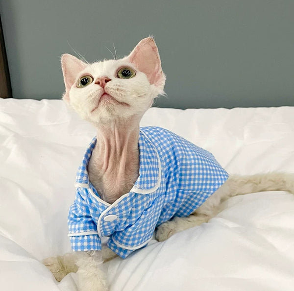 Pyjama pour Sphynx et Devon Rex Cats.