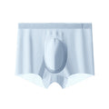 Été Rafraîchissant Respirant sous-vêtements en soie de glace homme sans couture Boxers ultra-mince Boyshorts