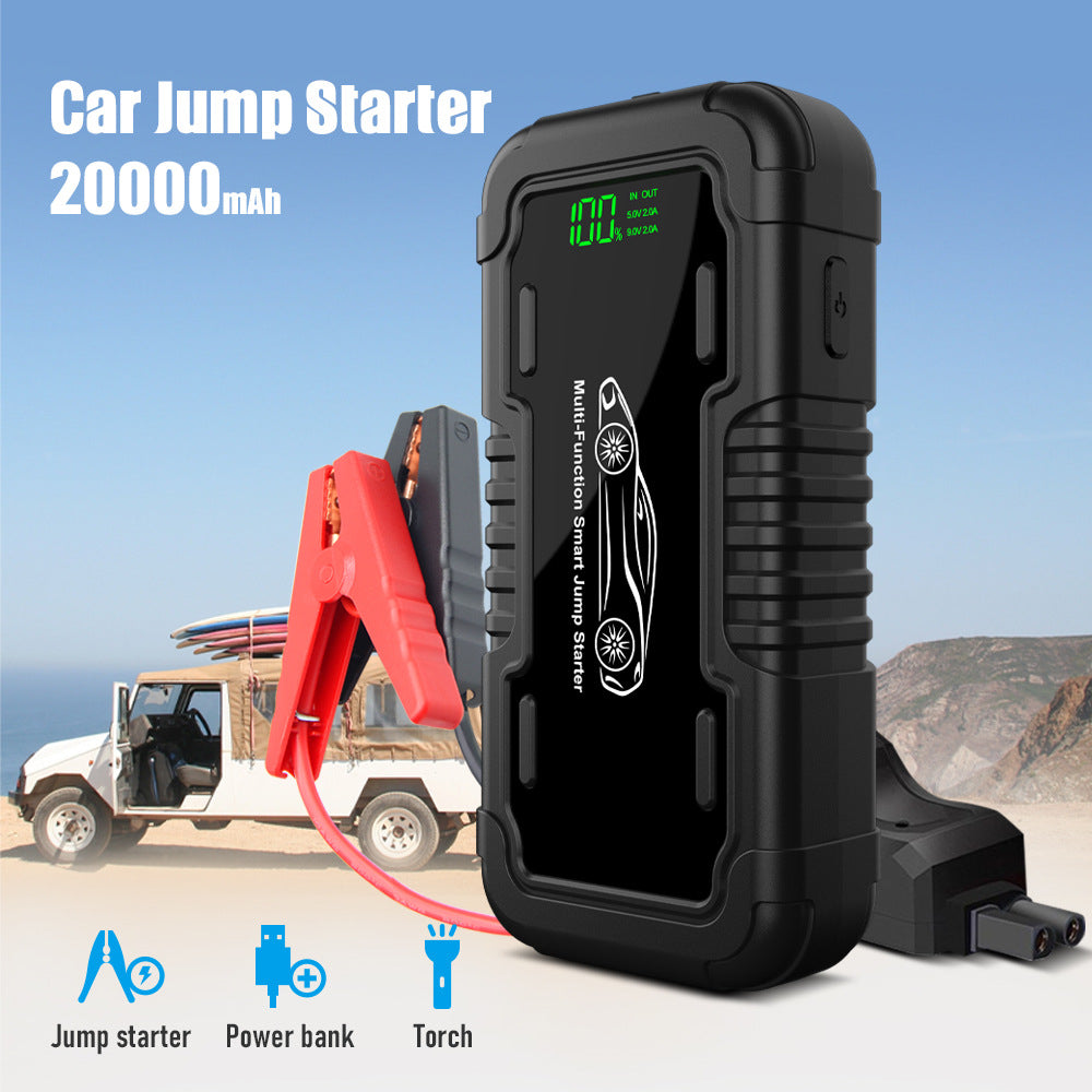 Voiture 20000mah Alimentation de démarrage d'urgence avec éclairage LED