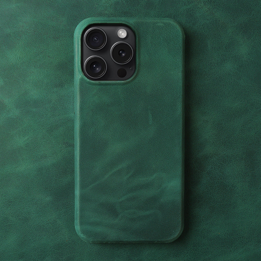 Crazy Horse Pattern Leather Phone Case