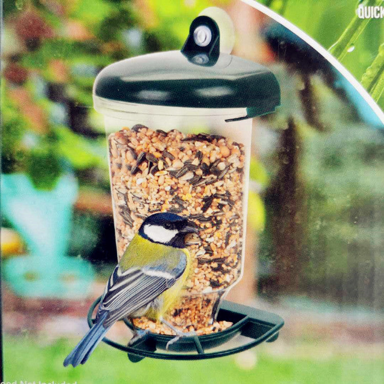 Type de suspension plastique transparent Automatique Bird Feeder avec couverture