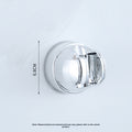 Coupe d'aspiration douche base-argent-ABS+ silicone-1 pièce