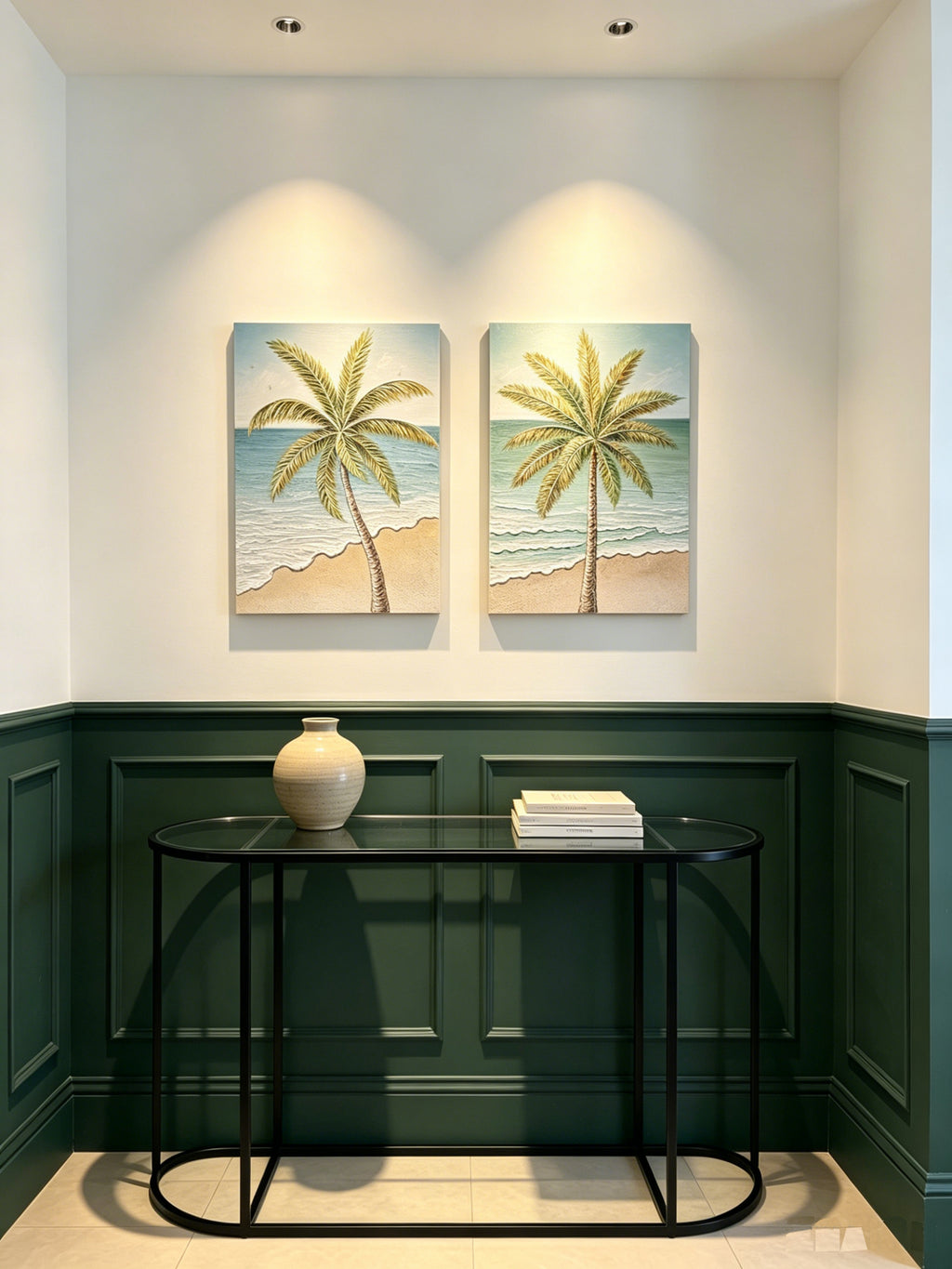 24x30 Ensemble de 2 Palm Tree Wall Art
