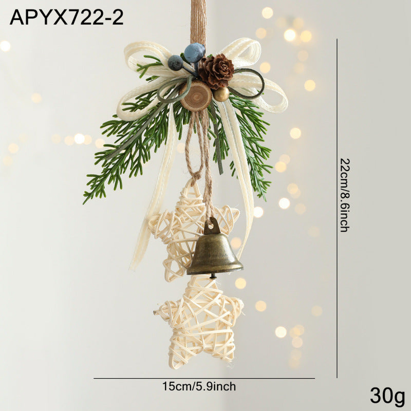Décorations de Noël Porte suspendu pendentif Bell