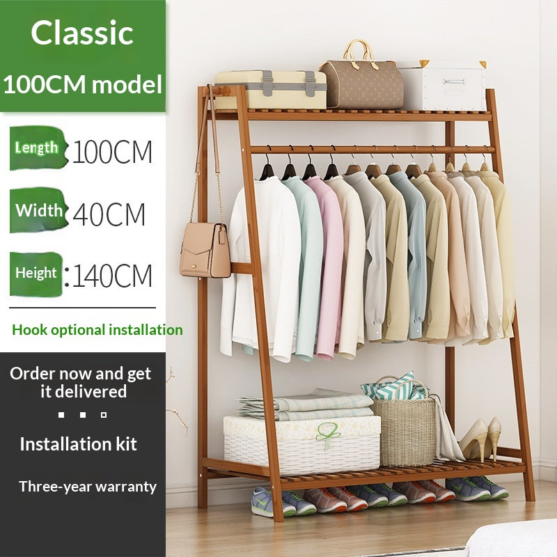 Rack en bois massif simple pour le salon