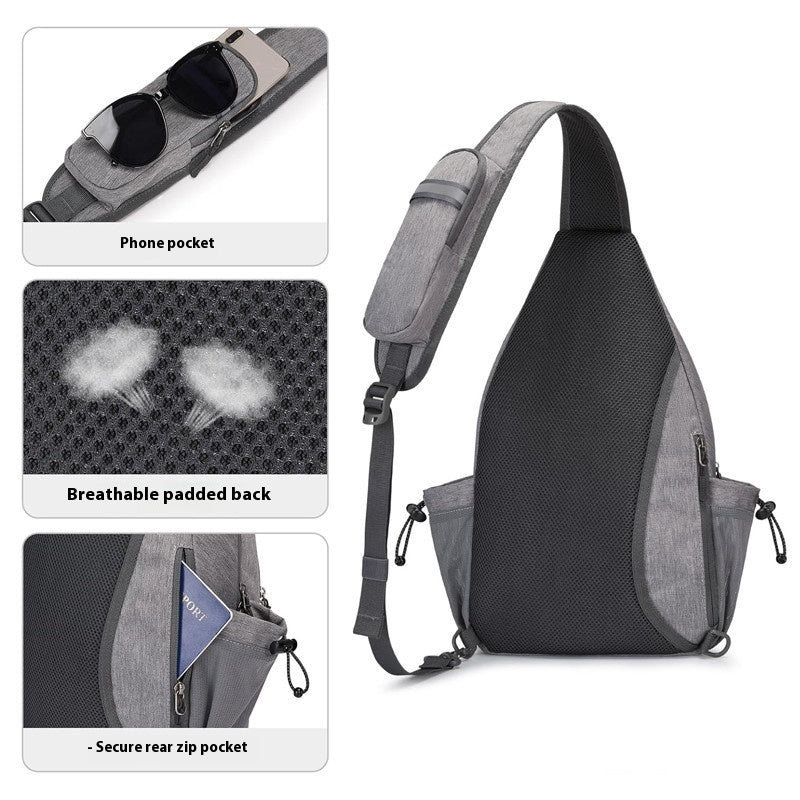 Sac à main pour homme et femme Oxford Cloth Crossbody adulte pliable Grande capacité