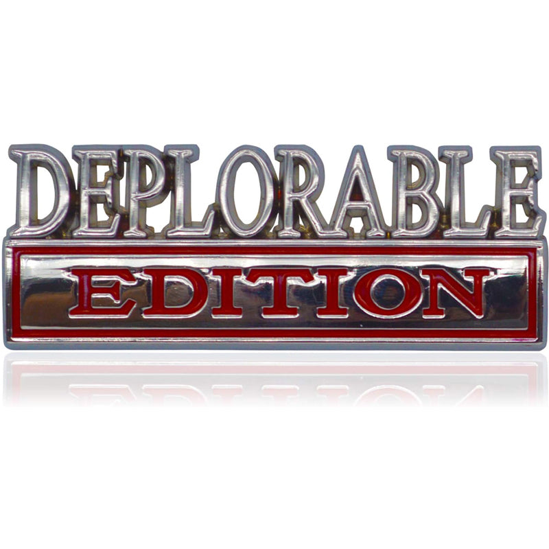 2pcs Depllorable Edition Emblems