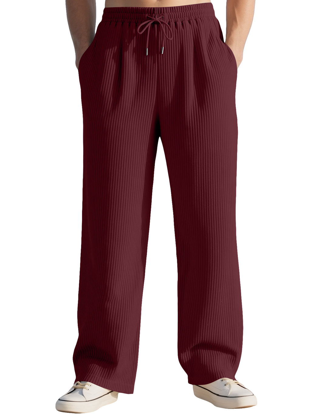 Commerce extérieur Pantalon à côtes verticales pour hommes