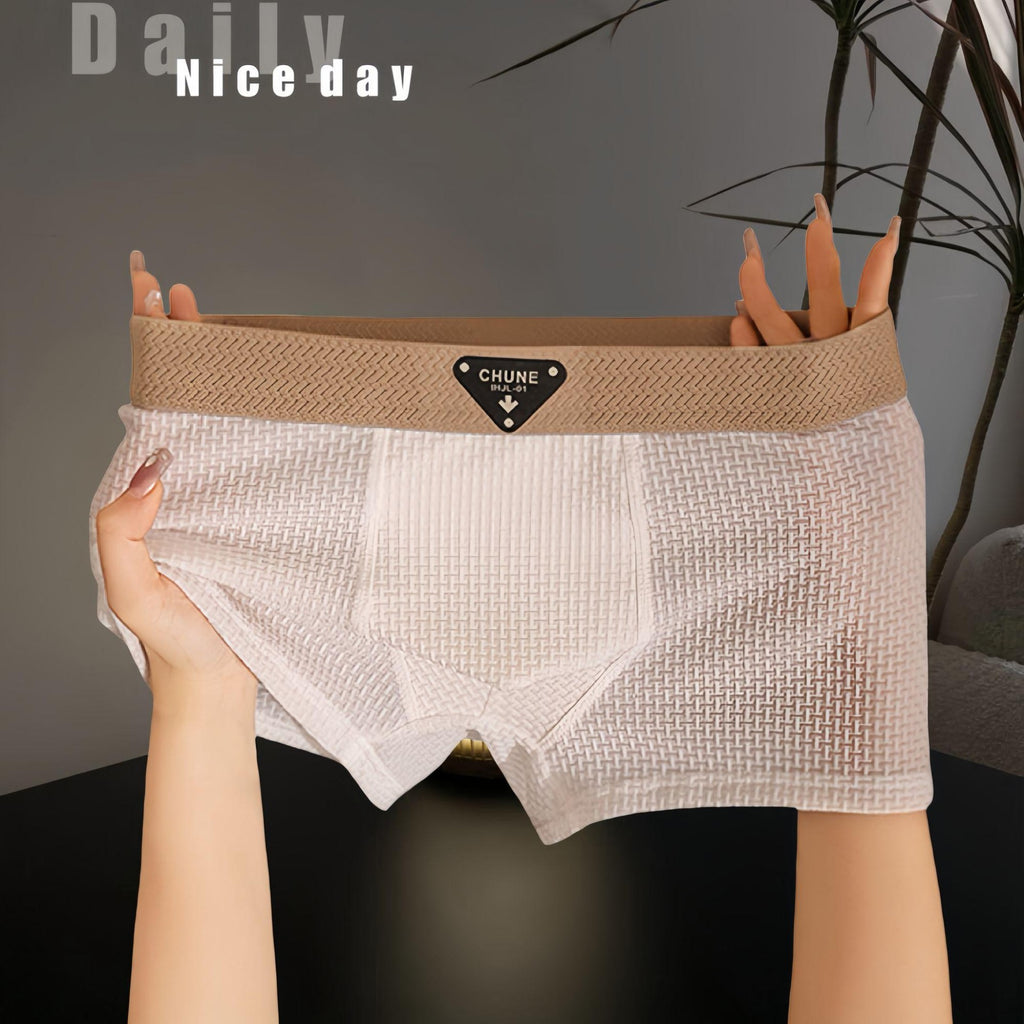Sous-vêtements en soie de glace pour hommes Fashion Sport Boxer