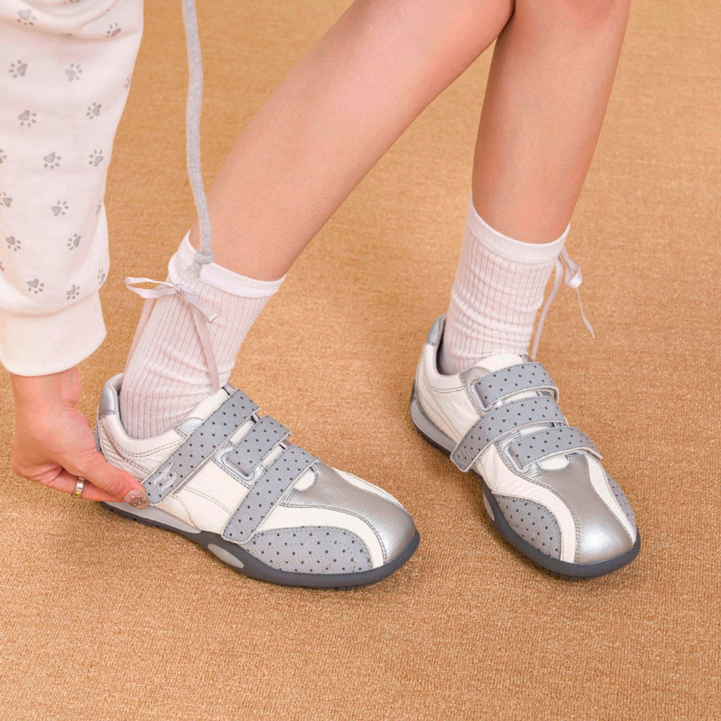 Femmes Lazy Slace Slip-On Retro Sneakers Casual Daily