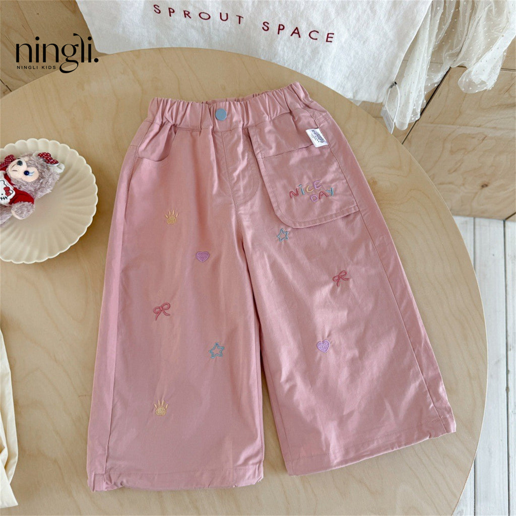 Vêtements de travail pour filles Pantalons pour enfants style occidental et mode