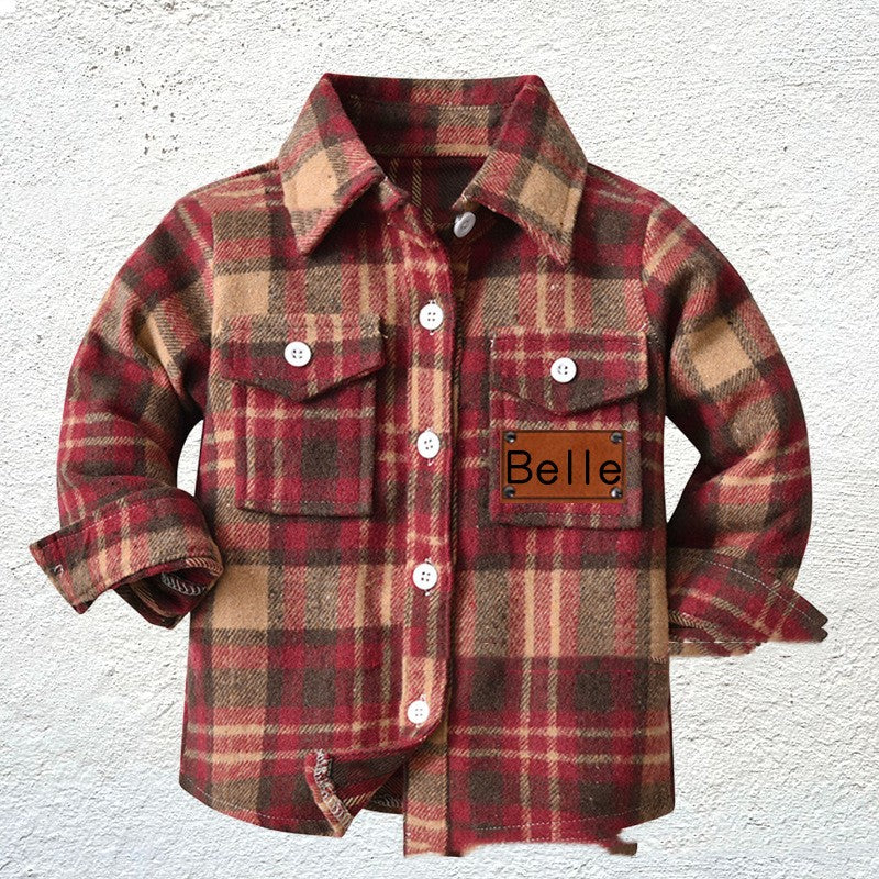 Chemise à carreaux pour enfants