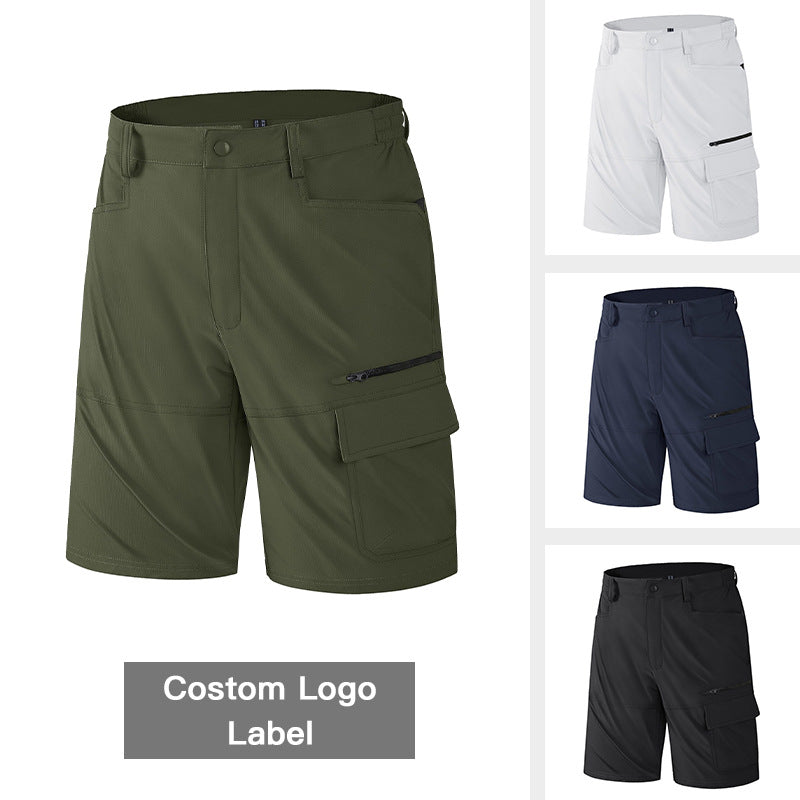 Vente d'été pour hommes Quick-Dry Respirant Cool Loose Pantalons élastiques de cyclisme extérieur