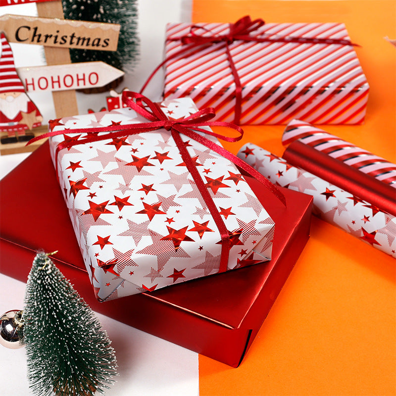 Cadeau de Noël et cadeau d'anniversaire Papier enduit d'aluminium décoratif