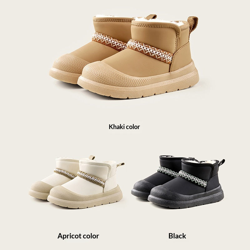 Bottes de neige pour enfants de style hiver extra-épaisseur pour les tout-petits