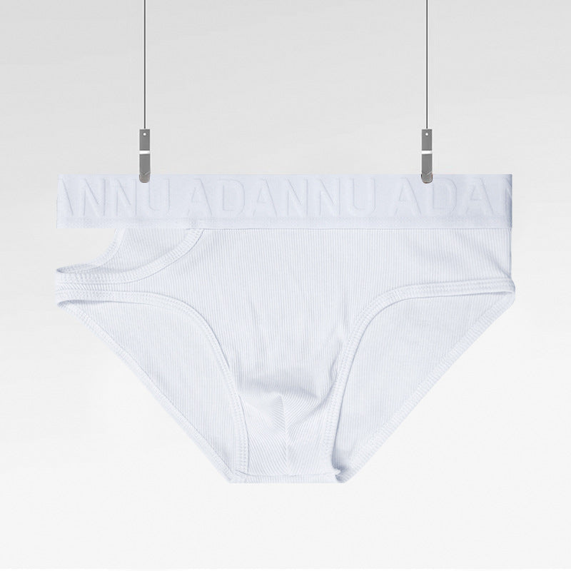 Personnalité Asymétrique Triangle Sous-vêtements Hommes Low Waist Threaded Cotton Sports Dopamine