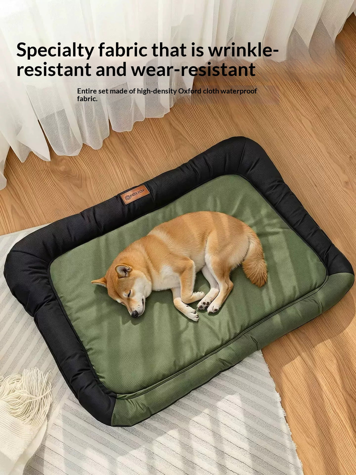 Lit pour animaux verts de l'Armée