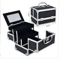 Maquillage professionnel Artiste Cas de voyage -23 X 17 X 17 Cm Portable Cosmétique Organisateur avec M