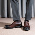 Chaussures en cuir véritable respirant pour hommes d'affaires