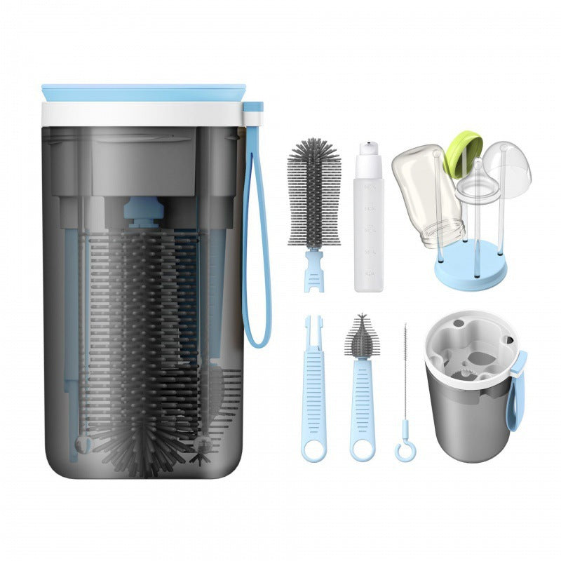 Ensemble de brosses pour bébé portable en silicone