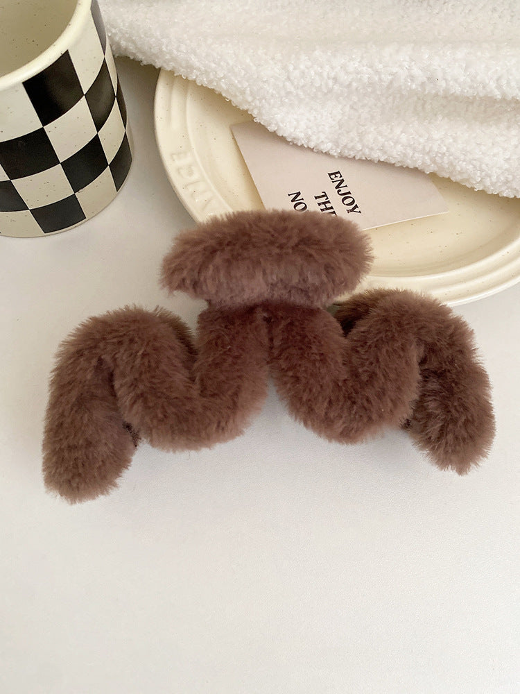En automne et en hiver, ondulation Grip femmes haute Sens Grande coiffure