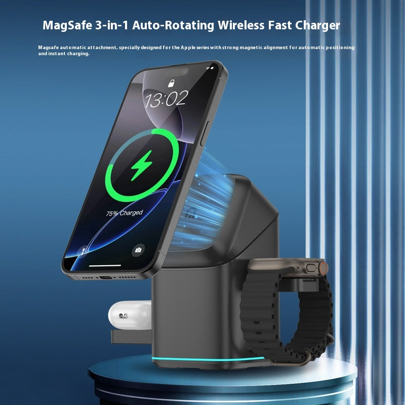 3-in-1 Electric Mobile Phone Wireless Charging Stand