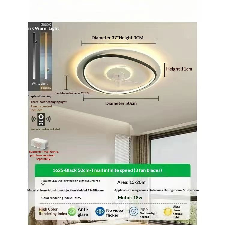 Accueil Chambre des maîtres et des enfants Lumière de chambre avec ventilateur
