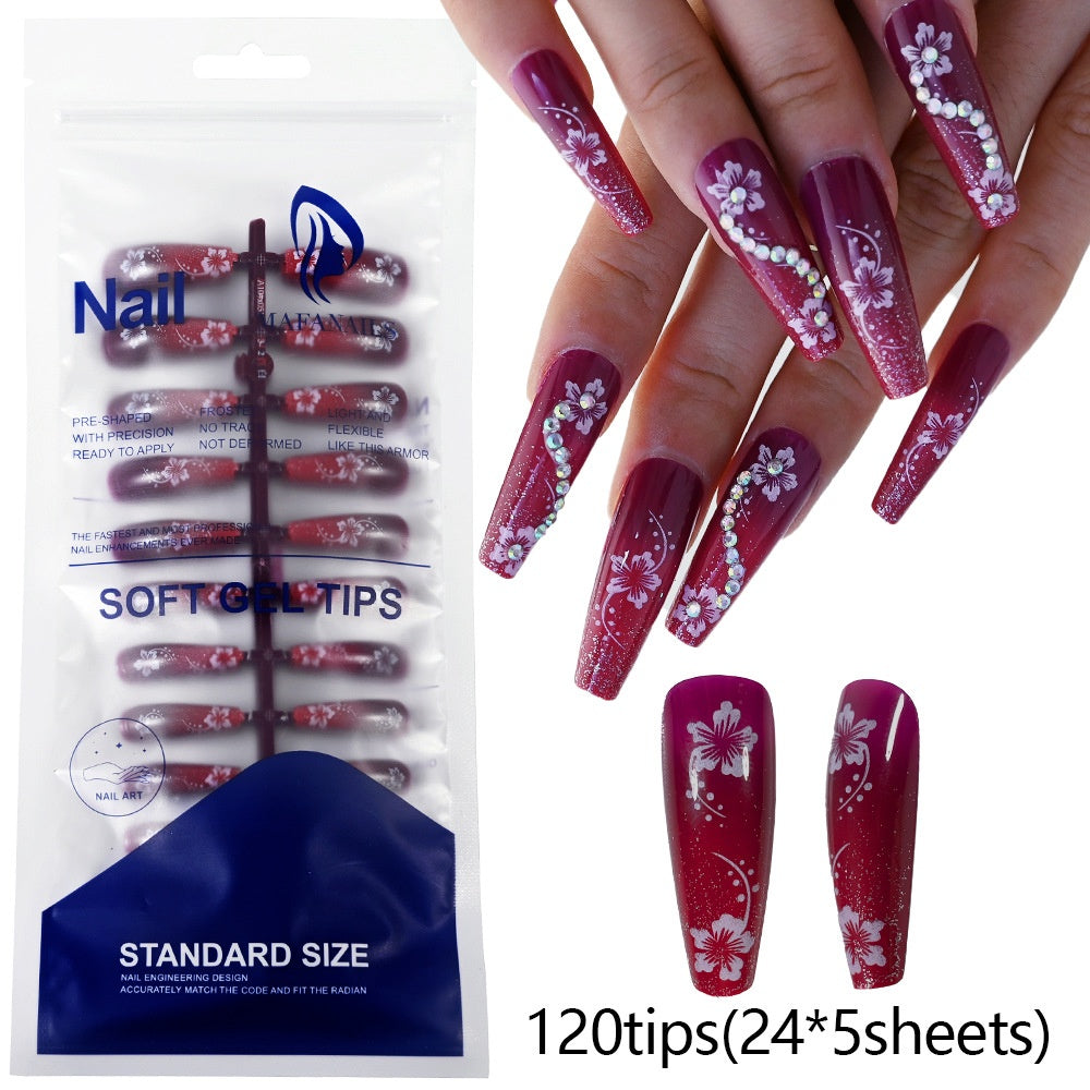 Sac de 120 pièces de conseils amovibles pour les ongles
