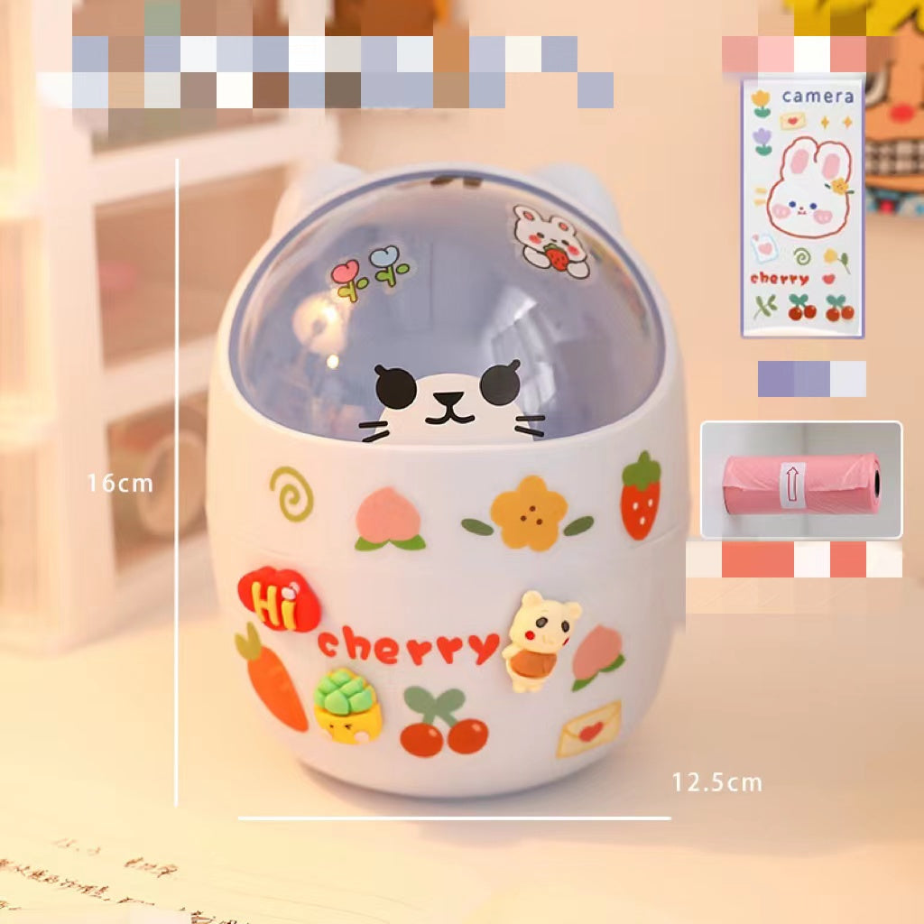 Poubelle de bureau Poubelle de bureau Organisateur Bucket Bureau Mini ours Poubelle de bureau