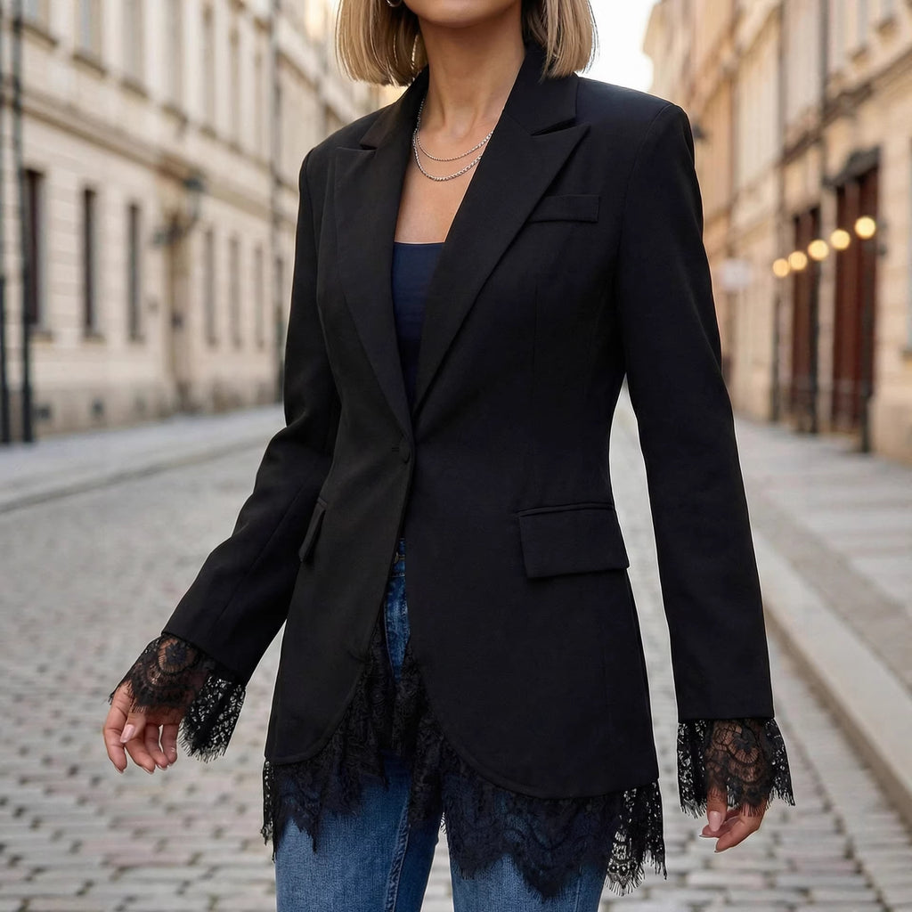 Costume en dentelle polyvalent à manches longues pour femmes