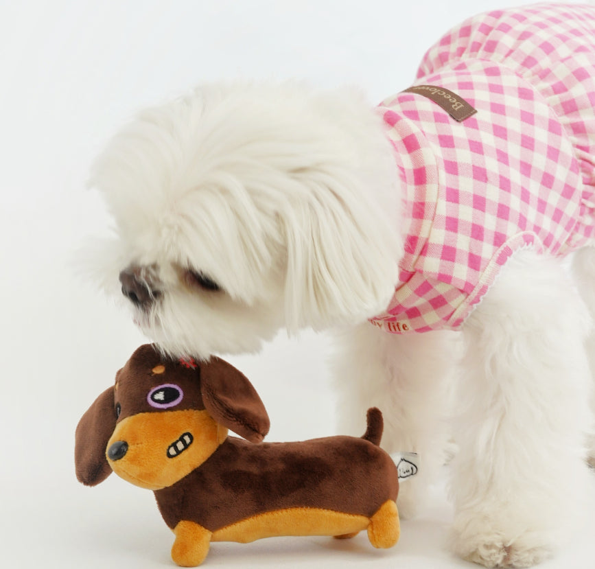 Petits et moyens chiens Jouets Saucisse Vocalisation anti-acouphène