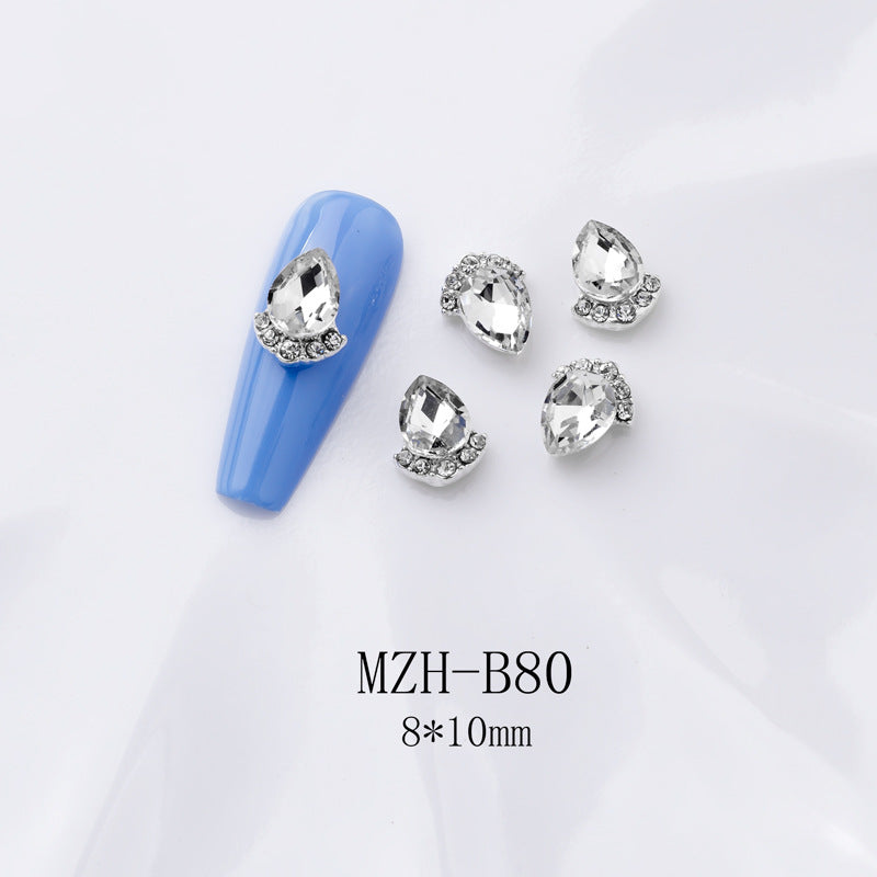 K9 Strass à dos plat ultra brillant en blanc pour décorations d'art à ongles