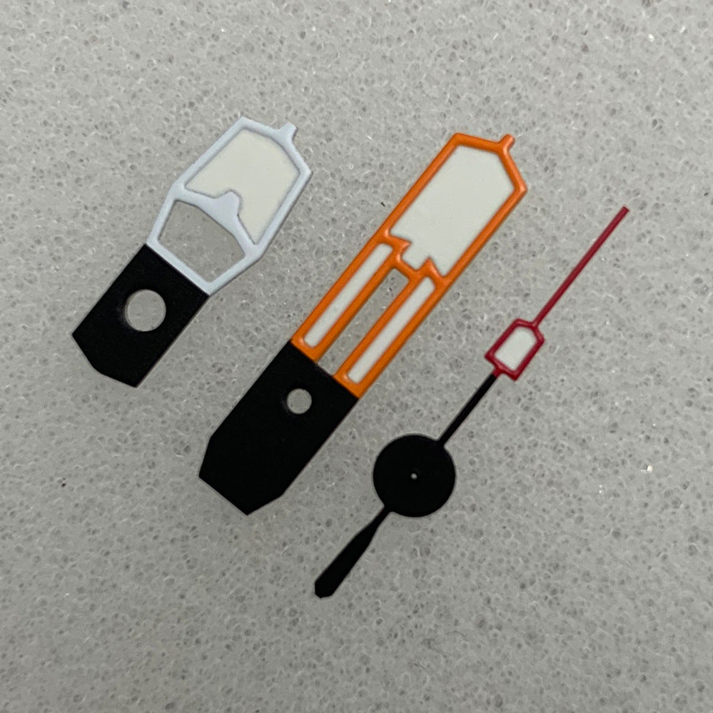 Orange Rouge Blanc Couleur Matching Pointer Vert Lumineux Accessoires de montre modifié
