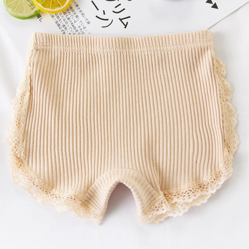 Pantalon de sécurité pour filles d'été en coton pur doublé anti-exposition