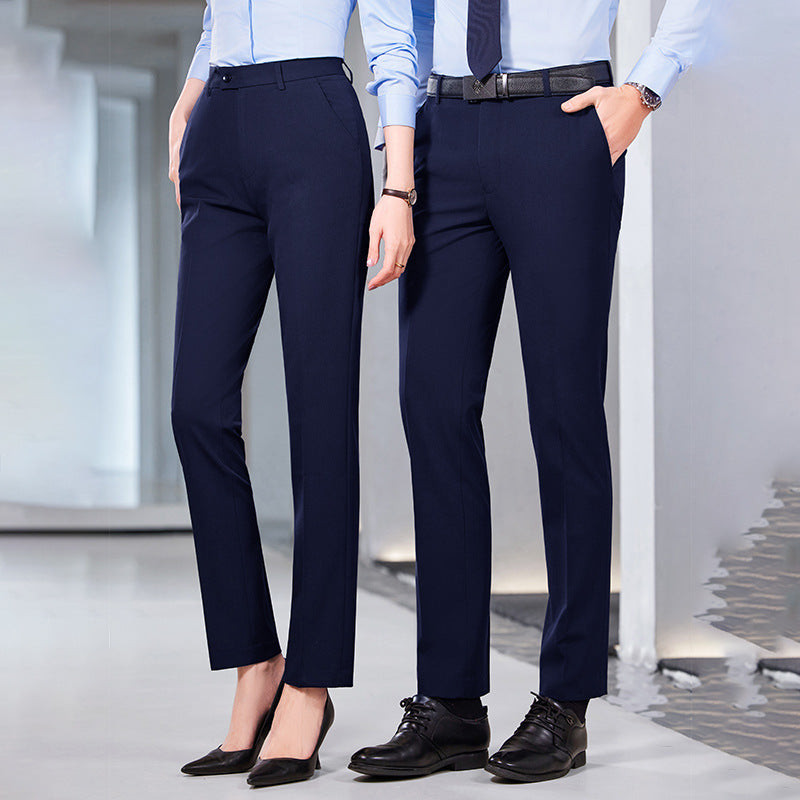 Pantalons formels à drap sur mesure à taille élevée Ce flatter