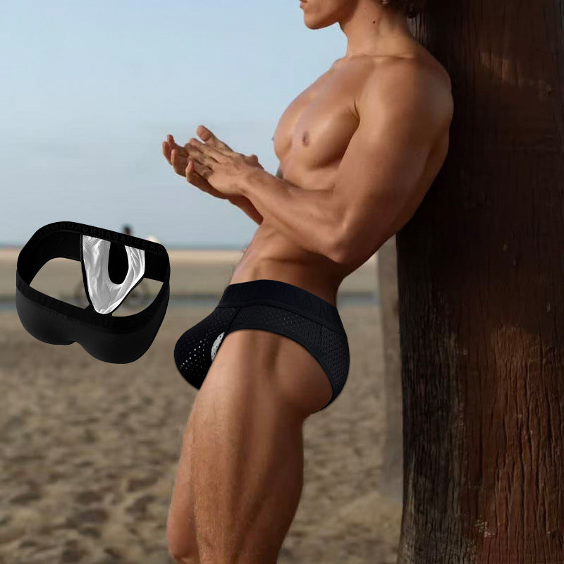 Slips pour hommes sexy amovibles en balles