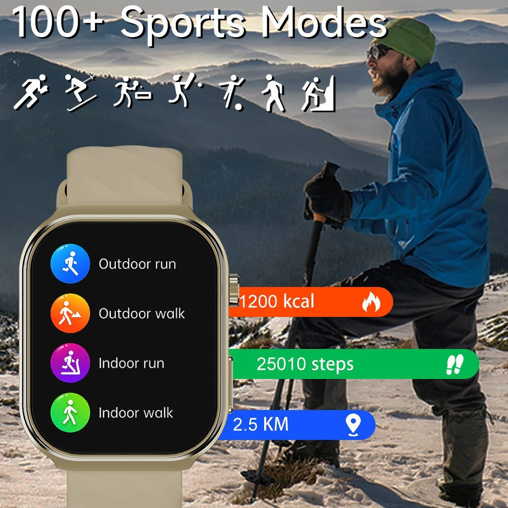 Écran courbé de 22 pouces Bluetooth appelant la montre intelligente U13 assistée par la voix