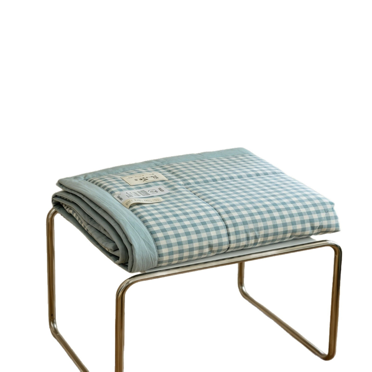 Couette de refroidissement d'été en coton lavé teint au fil, de style japonais