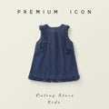 Robe de denim sans manches de style coréen pour filles