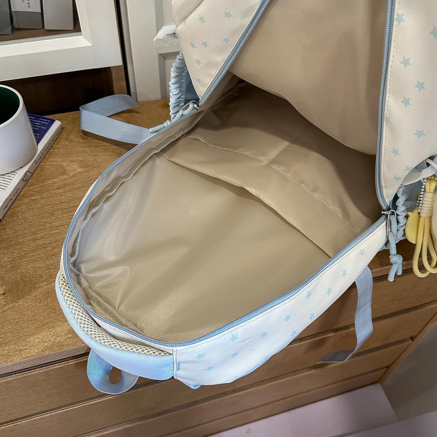 Bloc de couleur High Apparence Multi Compartiment Sac à dos léger