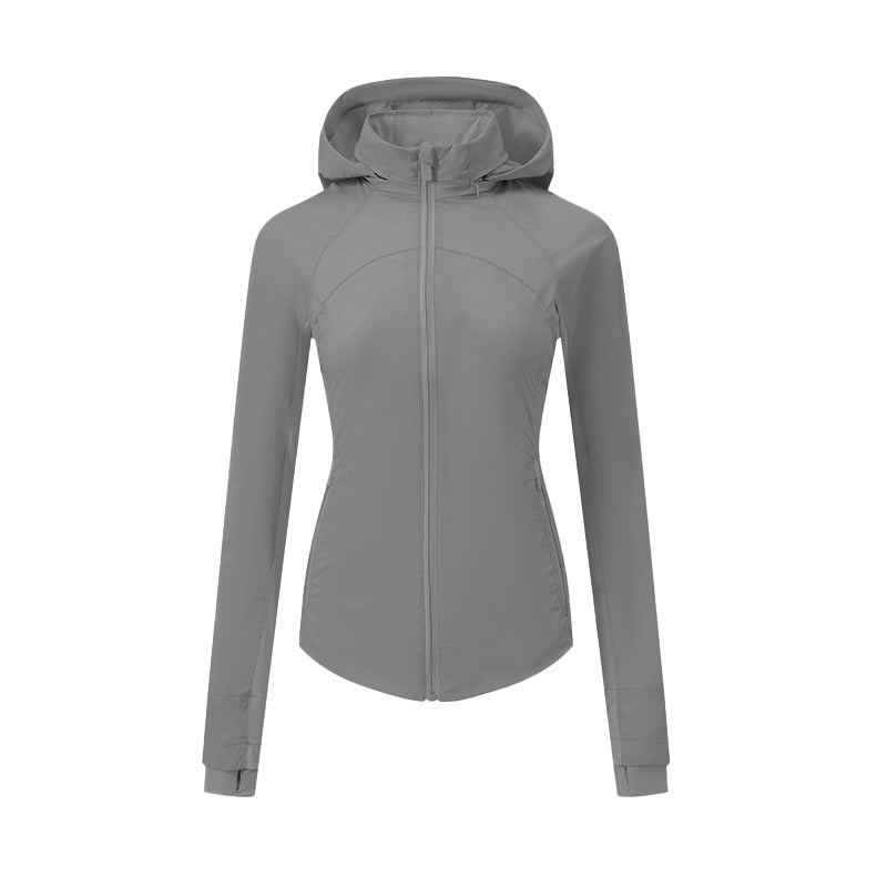Femmes Outdoor Windproof Sports Top veste de yoga