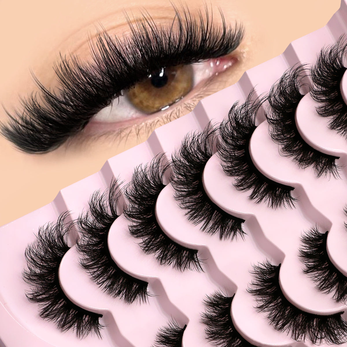 Faux cils naturels sans eyeliner