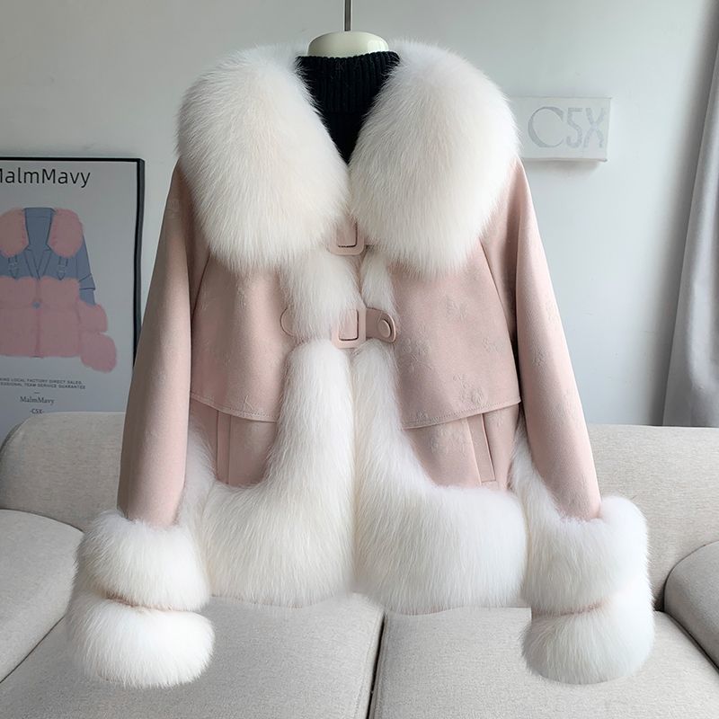 Short hiver épaissé chaud mode Jacket femmes