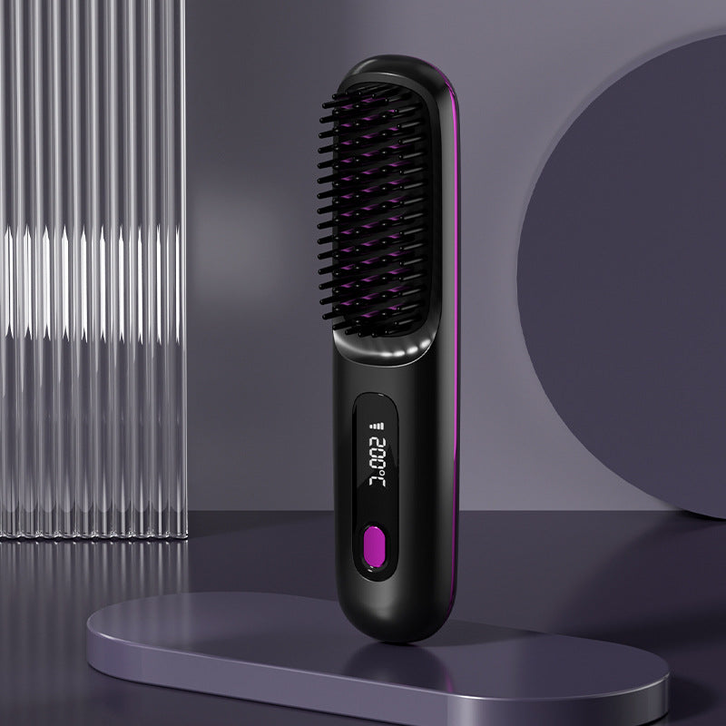 Lève-cheveux sans fil Fer plat Mini 2 EN 1 Roller USB 5000mAh Max 200 Degree Portabl