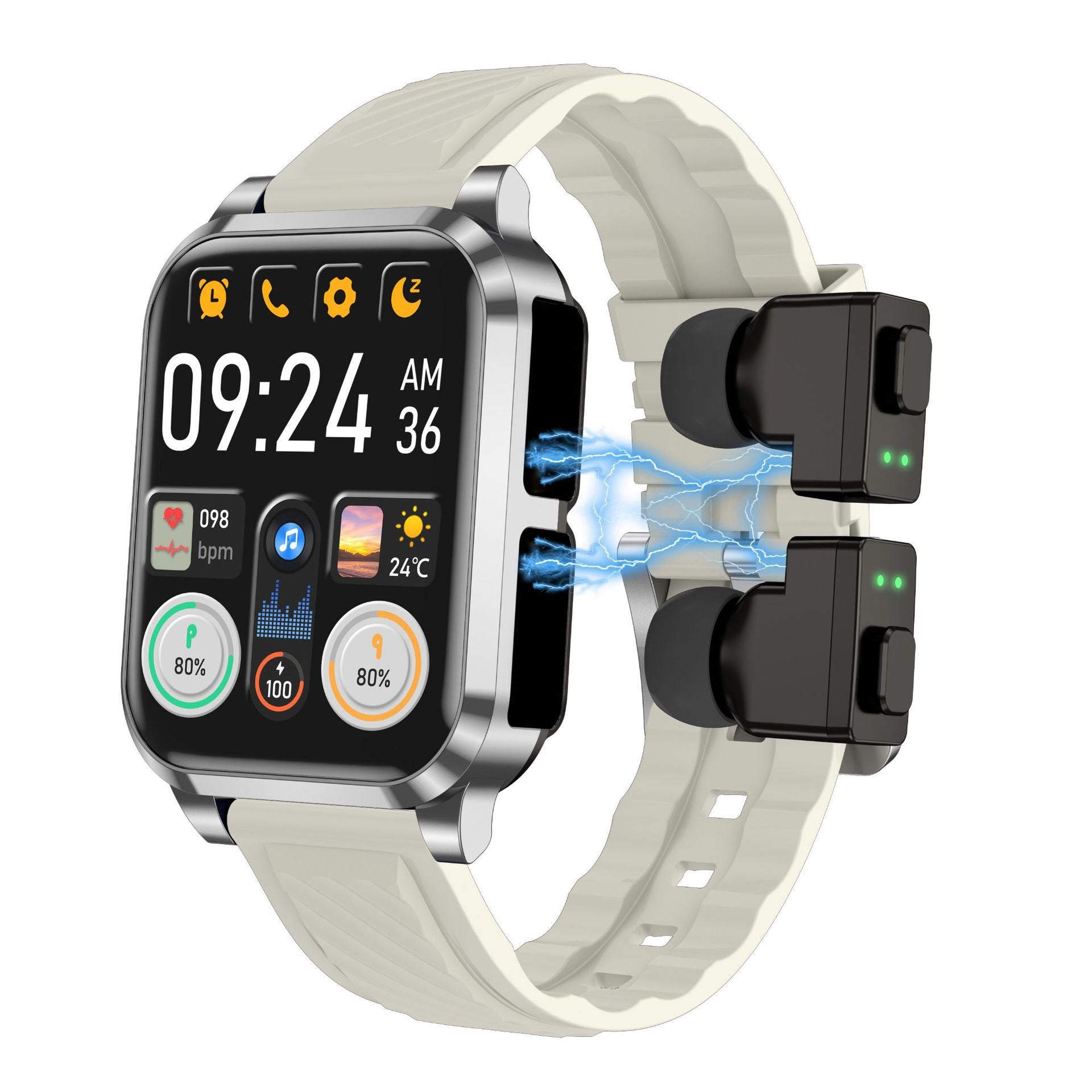 Smart Bluetooth Ecouteurs Multi-fonctionnels Smartwatch haute technologie pour les appels et la musique