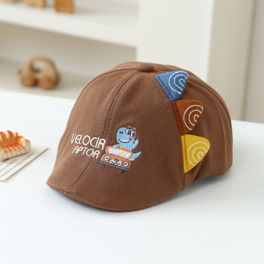 Chapeau brodé de dessin animé multi-lettres avec oreilles réglables
