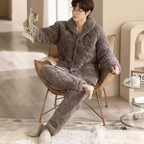 Costume de maison pour hommes de grande taille extra épais