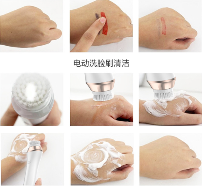 Mini brosse nettoyante rotative pour pores