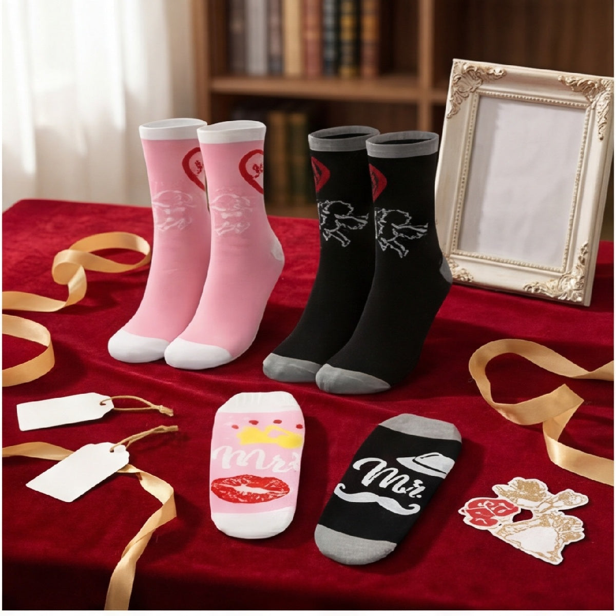 Chaussettes correspondantes pour les couples—2 paires